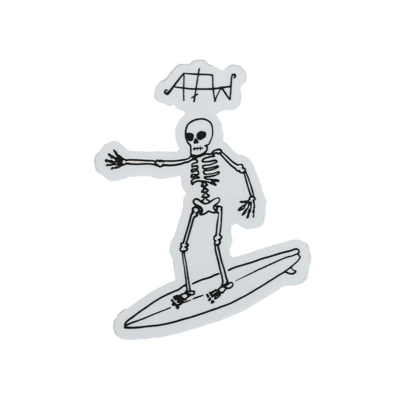 Dying Surfer Sticker
