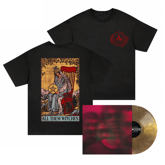 House Of Mirrors Gold Black Ice Vinyl LP + Tarot Tee Fan Pack